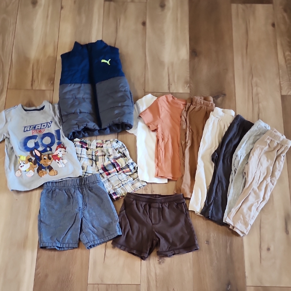 Puma Blue and Gray Vest with Kids' Clothing Set